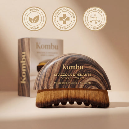 Kombu ™️ - Spazzola per drenaggio linfatico